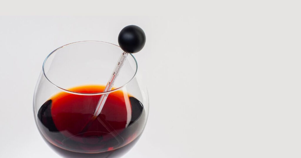 temperatura inadequada para vinhos